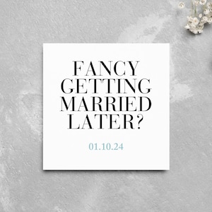 Lust auf später? Personalisierte Hochzeitstag Karte - Frau Zu Karte - Bräutigam Zu Karte - An unserem Hochzeitstag - Ehemann zu sein -