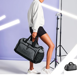Personalisierte benutzerdefinierte NAME Reisetasche, Athleisure Sporttasche, Fitnessstudio, Tanz, Wochenende, Übernachtungsreisen, personalisiert, Yoga, Schulgewohnheit