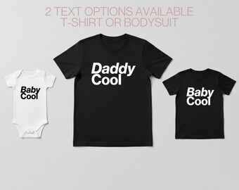 Partnerlook-Shirts für Papa und Baby, Papa-T-Shirt und Babybody oder -T-Shirt, Vater-Sohn-Tochter-Outfit, Vatertagsgeschenk