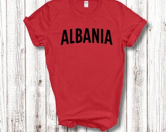 Albanie adulte t-shirt pays sport soutien patriotique unisexe chemise hommes femmes albanais chemise football football costume déguisement