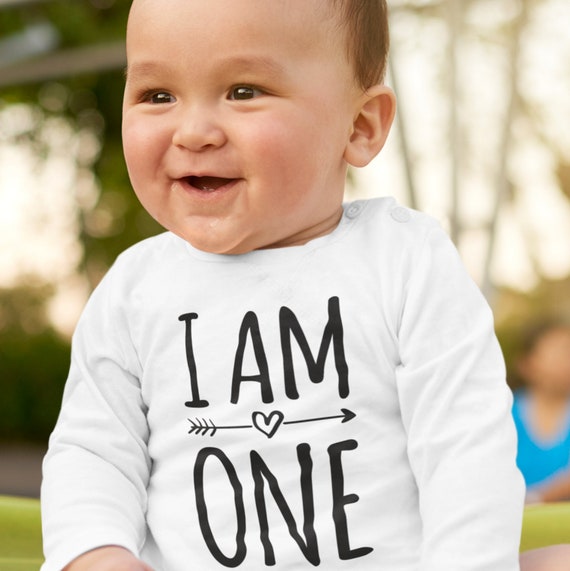 I Am One 1er anniversaire T-shirt MANCHES LONGUES POUR Enfant