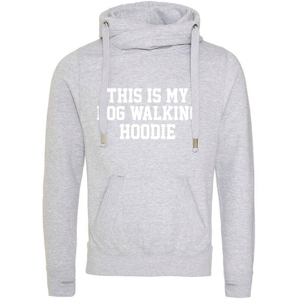 This Is My Dog Walking Hoodie Unisex Cross Neck Chunky Etsy
