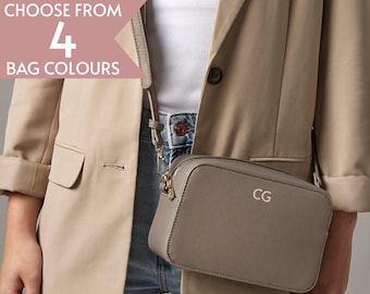 Personalised Initials Crossbody Bag | Monogram Bag |Custom Vegan Leather Bag | Monogram Purse | Custom Crossbody | Personalised Crossbody