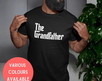 The Grandfather Mens/Adults Novelty Tshirt - Funny Grandad To Be New Grandad Gift Gift For Grandpa Baby Announcement Shirt