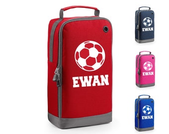 Personalised Name Football Shoe Bag Boots Sports Kit Bag School Team Club Bag Soccer Games Shoe Trainer Sneakers