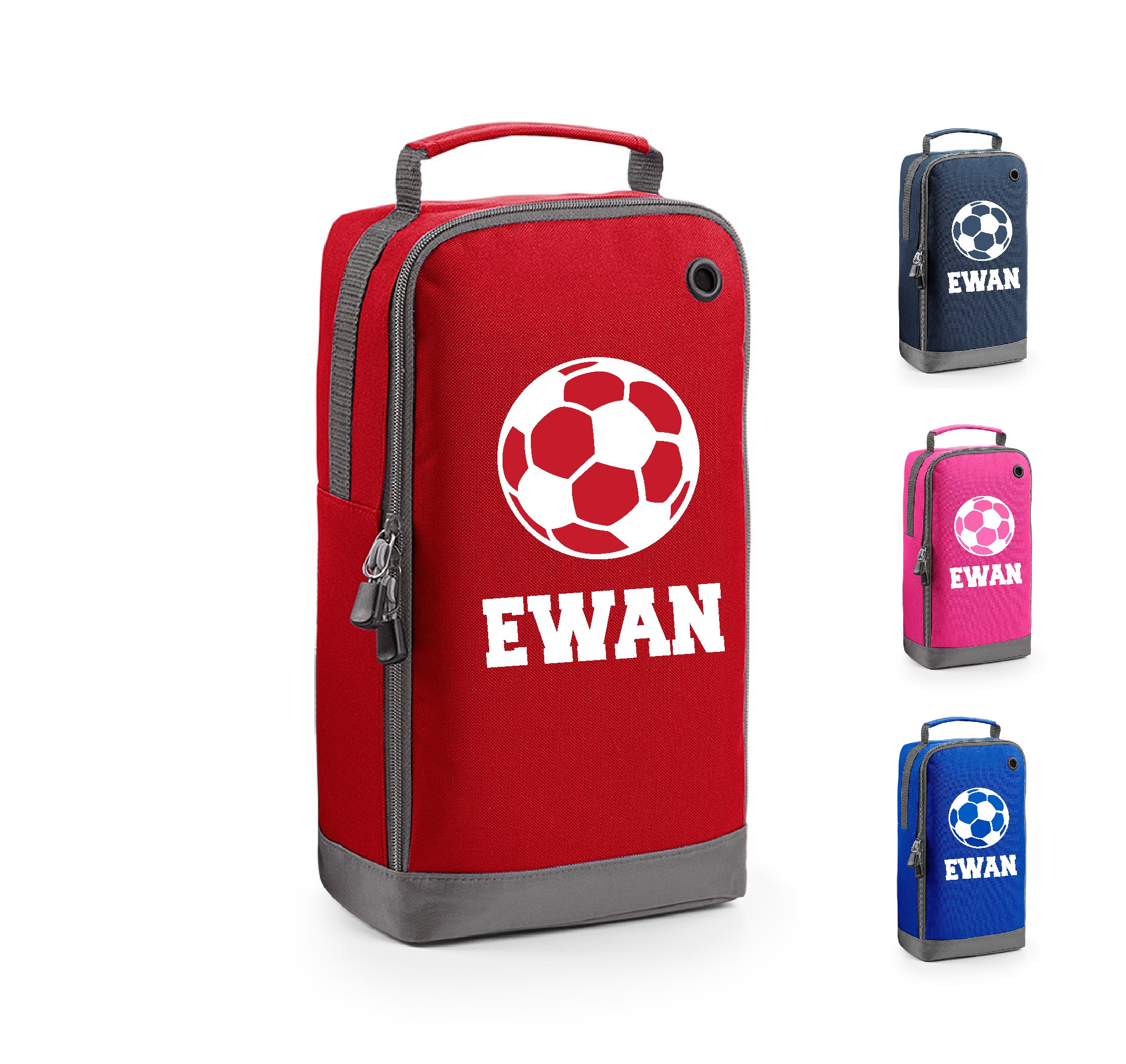 Personalised Name Football Shoe Bag Boots Sports Kit Bag School