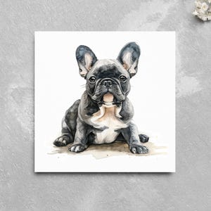 Bulldogge Grußkarte, süße Bulldogge Karte, Bulldogge Aquarell, Karte für Freund Verwandte, Hundeliebhaber Karte, Dog Walker Sitter Hundekarte
