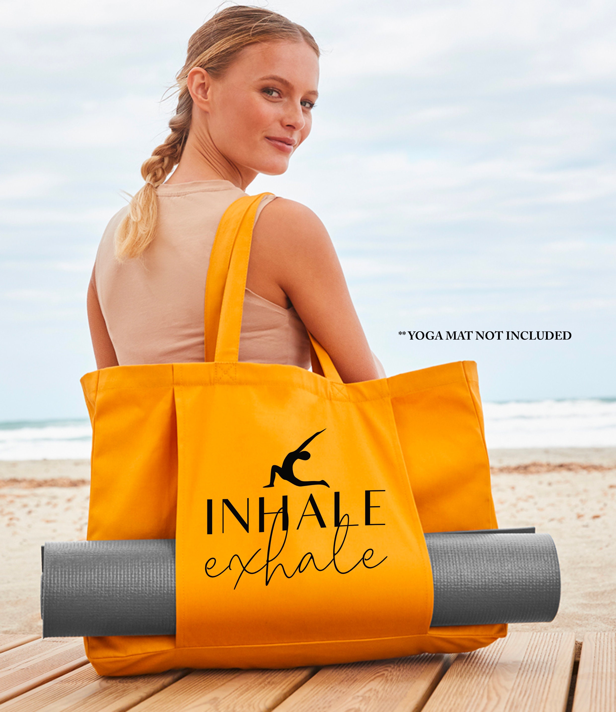 Beach bag with mat sale