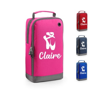 Personalised Name Ballet Dance Text Shoe Bag Boots Sports Kit Bag School Team Club Bag Soccer Games Shoe Trainer Sneakers