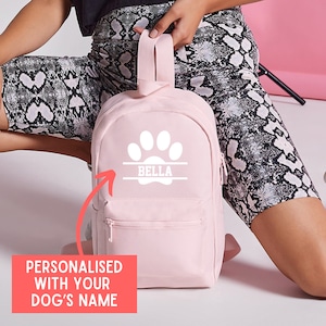 Personalisierter Hunderucksack, Hunderucksack, Hundetagestagestasche, Hunderucksack, Haustierrucksack, Hundereisetasche, benutzerdefinierte Hundenamentasche, Hundegeschenktasche