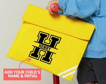 Personalisierter Schulranzen mit Namen und Buchstaben für die Schuluniform, individueller Schulranzen für Grundschule, Kindergarten, Leseförderung zum Schulanfang