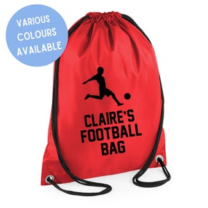 Sac de football personnalisé nom avec cordon école club PE nom personnalisé cartable pour enfants sac à dos universitaire pour enfants sac de football nom