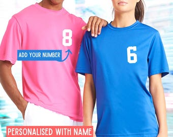 Erwachsene personalisierte Sport Fußball T-Shirt Name & Nummer Kit