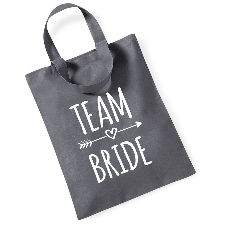 Team Bride Small Short Handle Tote Bag Gift Hen Party Wedding Bridal Shower Rose Gold Wedding Party Bride Bridesmaid Maid of Honour