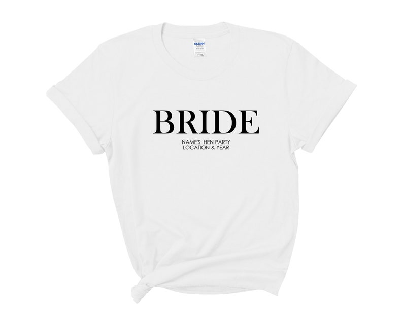 Custom Personalised Hen Party T shirts Team Bride Bridal Party Shirts Personalised Matching Tribe Bachelorette Hen Party Tops Bride To Be Bride