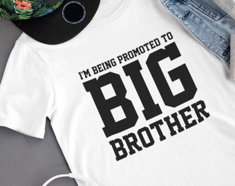 I&#39;m Being Promoted To Big Brother Kids T-Shirt Sibling Gift New Baby Child Sibling Matching Gift Baby Announcement Pregnancy Shirt