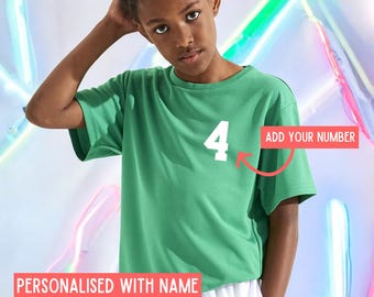 Maillot De Foot Personnalisé Enfant - Kit DIY Avec Nom Et Numéro - Tenue Sport Garçon Cadeau Fête - 9