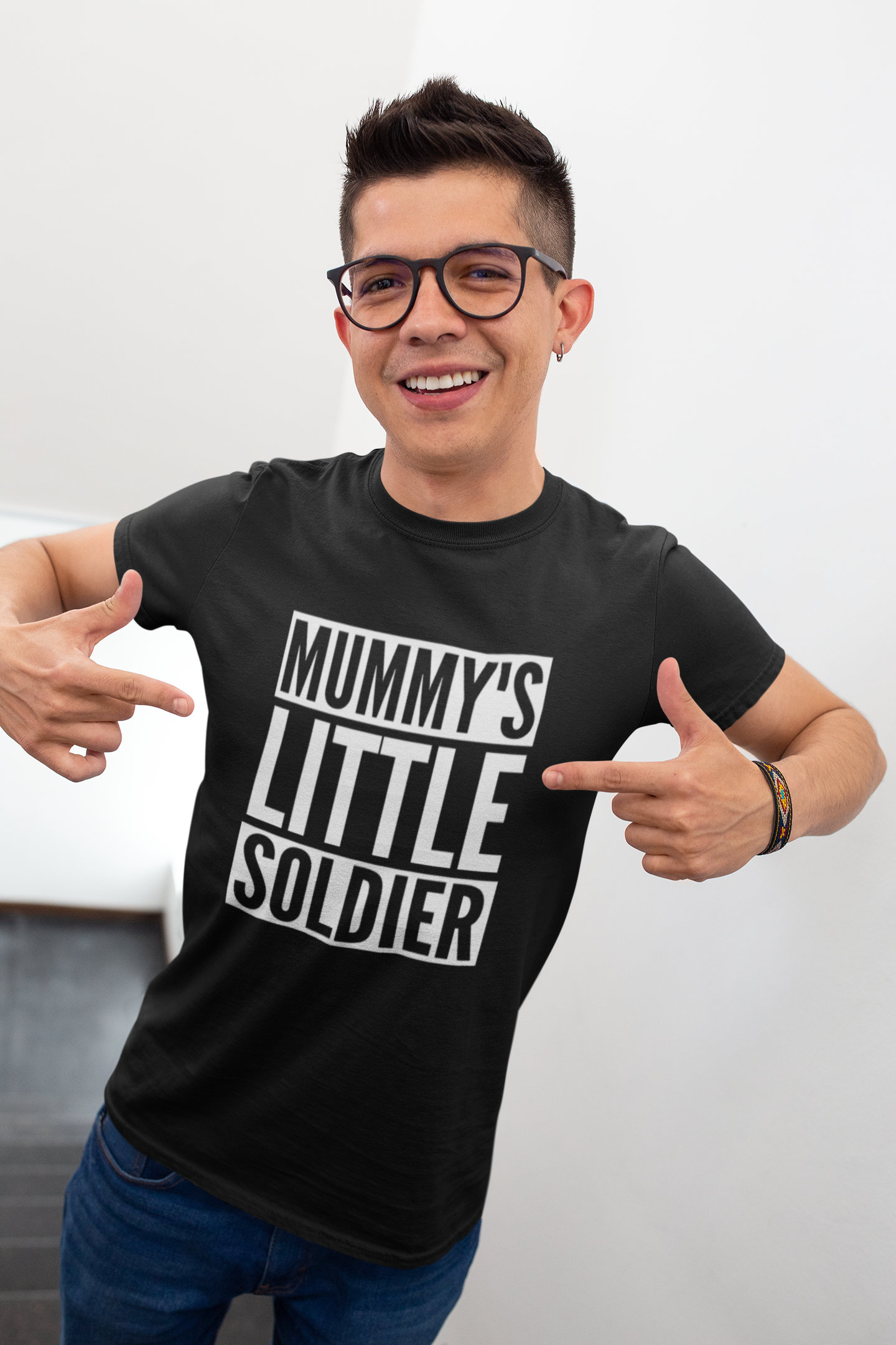 Mummy's Little Soldier Mens Adult T-Shirt Unisex Funny Gift Mummy's Boy Mummy's Girl Santa Xmas Gift From Mum Mom Military Army Mum