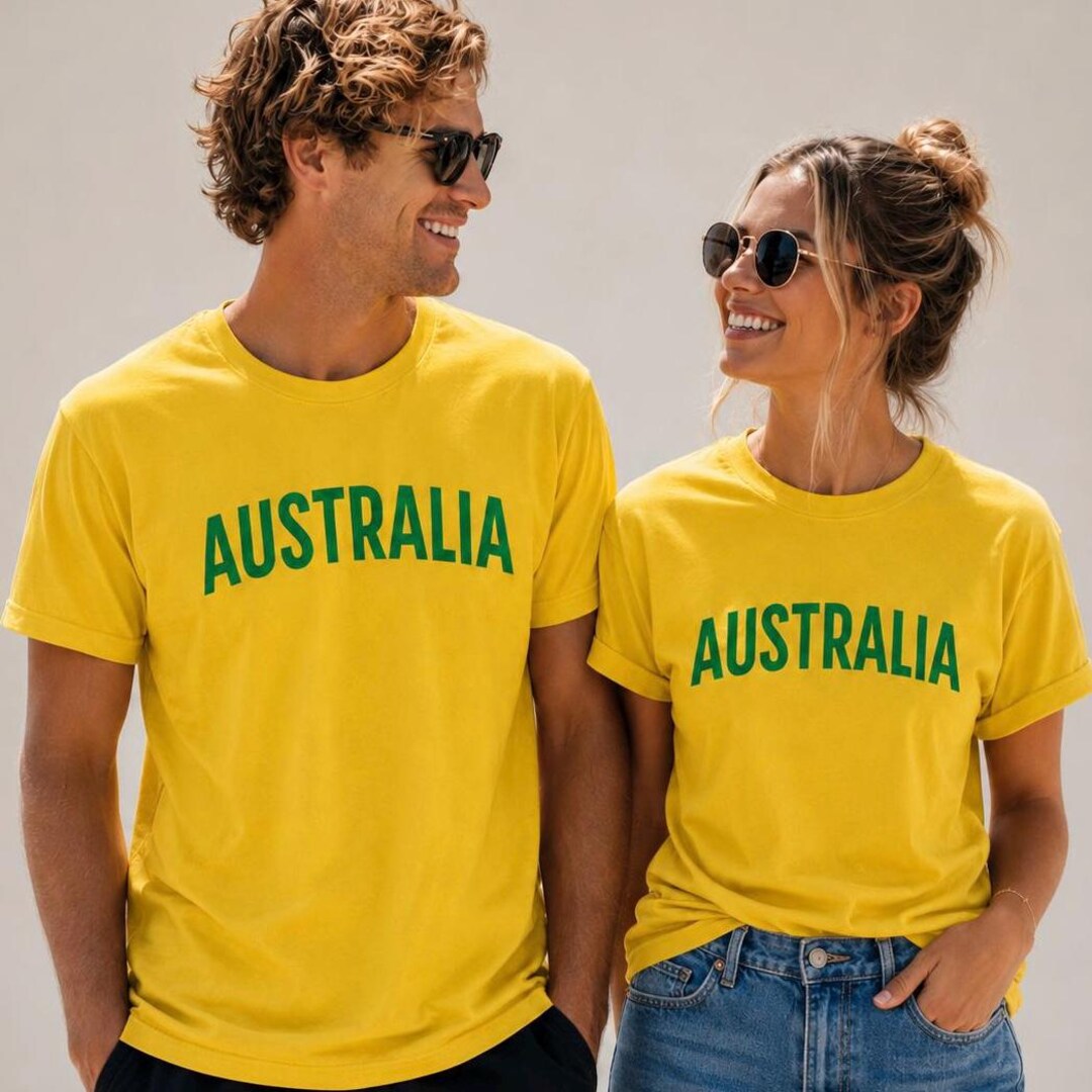 Australia Adult T-shirt Country Sport Support Patriotic Unisex Shirt ...