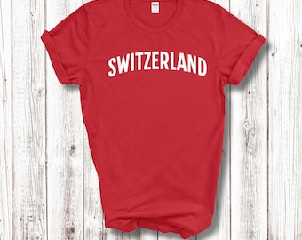 Switzerland T-Shirt: Swiss Patriotic Sport Unisex Tee