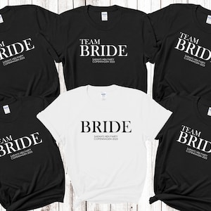Personalised Hen Party Tshirt Team Bride Bridal Party Shirts Personalised Matching Tribe Bachelorette Hen Party Tops Bride Hen Do