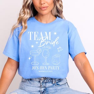 Gepersonaliseerde T-shirts vrijgezellenfeest Team Bruid Bruidsfeest Shirts Gepersonaliseerde bijpassende Stam Vrijgezellenfeest Tops Bride To Be Custom Team Bride