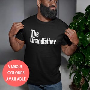 Camiseta novidade masculina/adulta do avô - presente engraçado do avô para ser um novo avô, presente para o avô, camisa de anúncio de bebê
