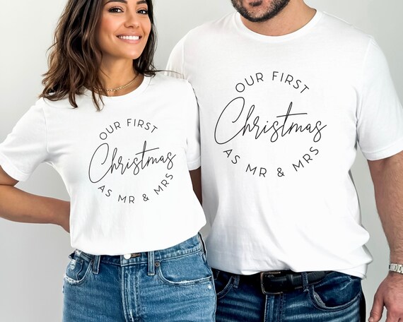 our first christmas as mr and mrs shirt