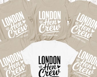 Personalised London Hen Party T shirts Team Bride Bridal Party Shirts Themed Bachelorette Hen Party Top Bride To Be Crew