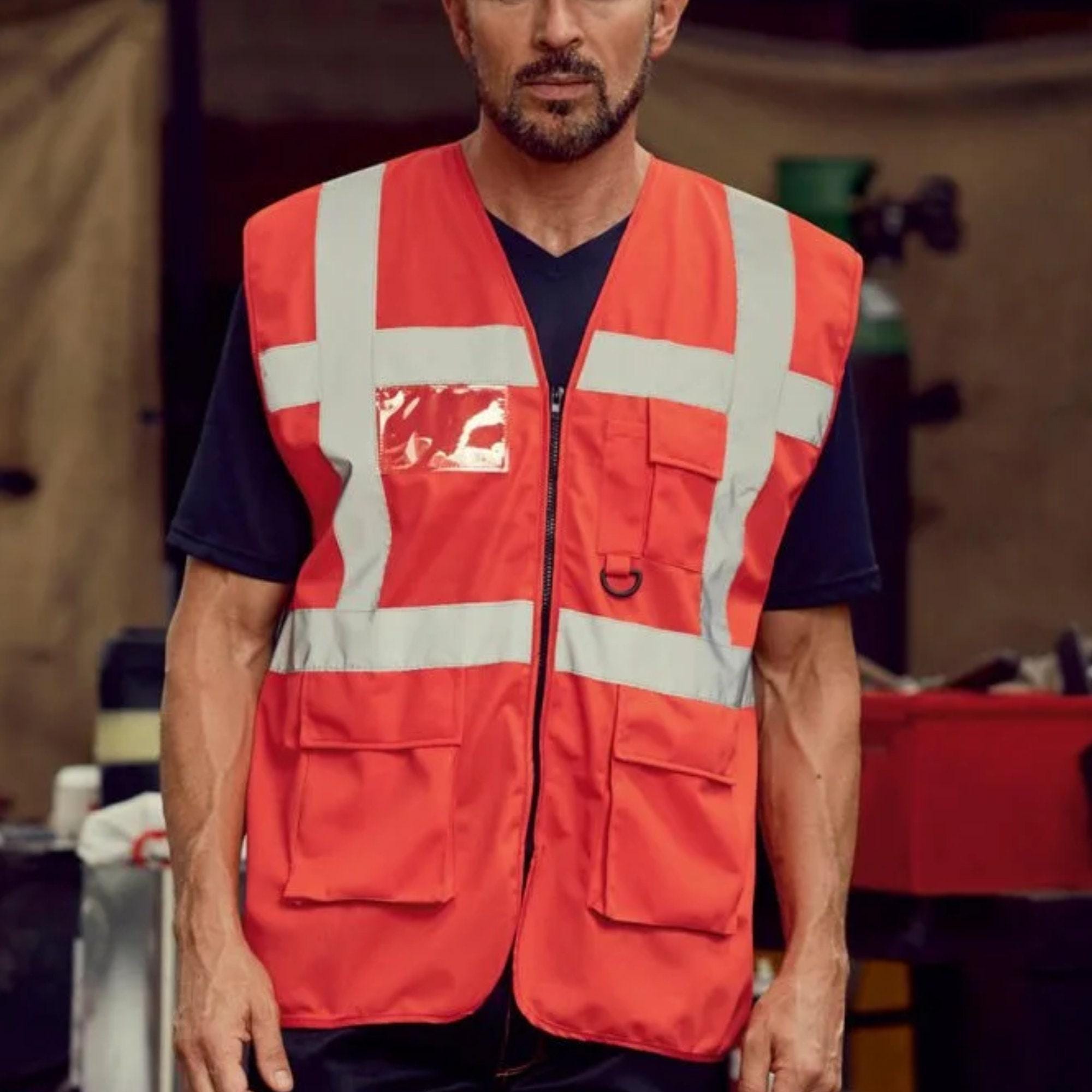 Fire Marshal Multifunction Enhanced Safety Vest Waistcoat Hi Viz