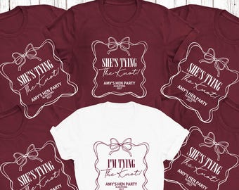 Personalisierte Junggesellinnenabschieds-Shirts, Partner-Shirts für Braut und Team, individuelle Namen für Junggesellinnenabschieds-Outfits, Oberteile für die Brautparty.