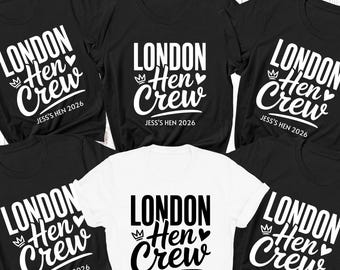 Personalised London Hen Party T shirts Team Bride Bridal Party Shirts Themed Bachelorette Hen Party Top Bride To Be Crew