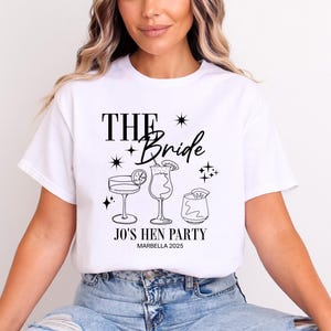 Personalised Hen Party T shirts Team Bride Bridal Party Shirts Personalised Matching Tribe Bachelorette Hen Party Tops Bride To Be Custom Bride