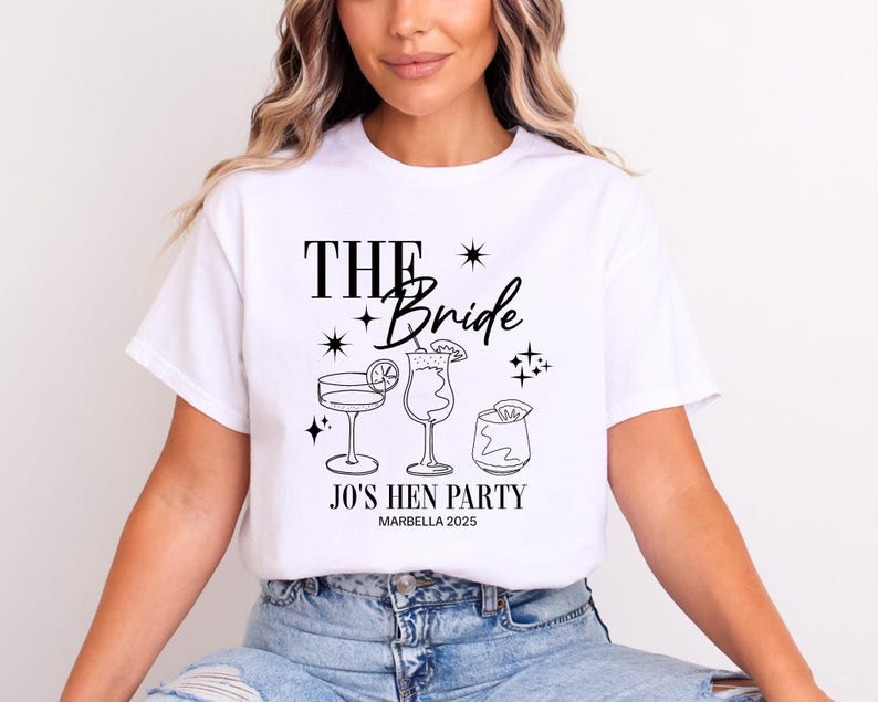 Personalised Hen Party T shirts Team Bride Bridal Party Shirts Personalised Matching Tribe Bachelorette Hen Party Tops Bride To Be Custom Bride