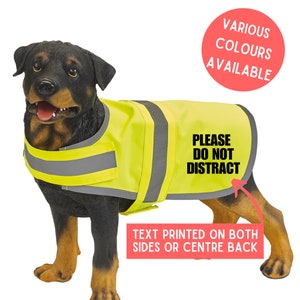Please Do Not Distract Hi Vis Dog Vest Pet Vest Hi Visibility Dog Walking Vest Safety Pet Vest Gift For Dog Dog Walking Idea Reflective Vest