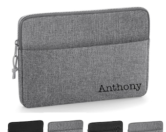 Personalised Name 13" or 15" Laptop Bag, Text Corner D2 Type, Laptop Case, Name Laptop Bag, Custom Laptop Bag, University