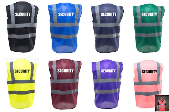 Security hi shop vis vest