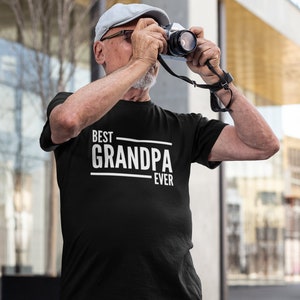 Best Grandpa Ever - Mens/Adults Novelty Tshirt - Funny/Joke/Gift/Theme/Present/Pregnancy Announcement Xmas Gift Grandad Gramps