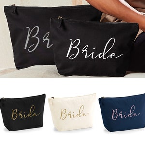 Bride Make Up Bag - Bridal Gift - Wedding Day - Bride Makeup Bag - Bridal Shower Gift - Bride - Wedding Gift - Mrs Gift New Wife Wife To Be