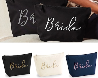 Bride Make Up Bag - Bridal Gift - Wedding Day - Bride Makeup Bag - Bridal Shower Gift - Bride - Wedding Gift - Mrs Gift New Wife Wife To Be