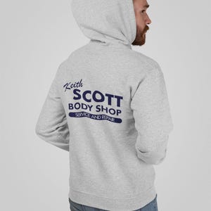Keith Scott Body Shop Hoodie: One Tree Hill Inspired Polycotton Sweatshirt