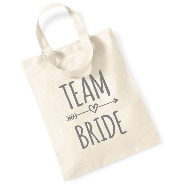 Team Bride Small Short Handle Tote Bag Gift Hen Party Wedding Bridal Shower Rose Gold Wedding Party Bride Bridesmaid Maid of Honour