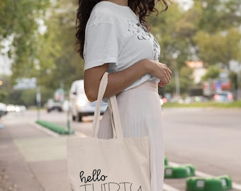 Sac fourre-tout en coton léger Hello Thirty Party Squad anniversaire 30 ans 30e anniversaire Sale 30 Party Crew 30e anniversaire cadeau Sac