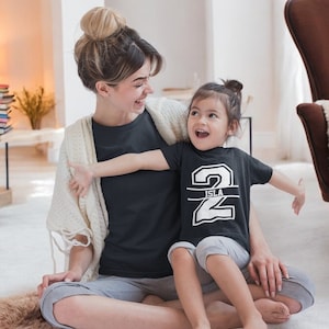 2nd Birthday Personalised Kids T-Shirt Birthday Gift Party Child Sibling Celebration Present T Shirt 2 Year Old Second Birthday Personalized