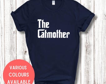 The Catmother Adults Novelty Tshirt Funny Gift Best Cat Mum Ever Awesome Cat Mum Cat Owner Cat Lover Gift For Catsitter, Crazy Cat Lady