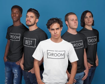 Groom & Squad Best Man Matching T-shirt - Wedding Stag Party Bachelor Dad Father Bride Gift Groom Fiance Bride Wedding Gift Shirt Best Man