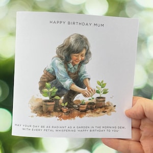 Verjaardagskaart voor moeder, moeder verjaardagskaart, themakaart tuinieren, kaart moeder tuinieren, kaart voor moeder, kaart voor moeder, bloemen verjaardagskaart, bloemen verjaardagskaart