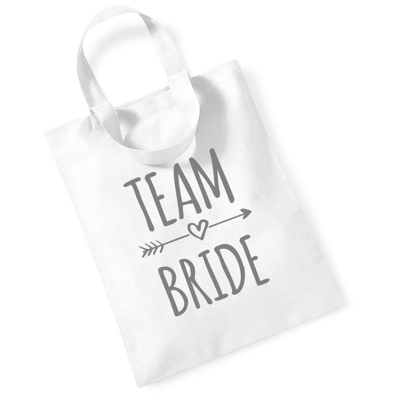 Team Bride Small Short Handle Tote Bag Gift Hen Party Wedding Bridal Shower Rose Gold Wedding Party Bride Bridesmaid Maid of Honour