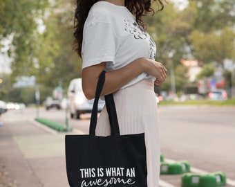 This Is What An Awesome Auntie Looks Like Cotton Shopping Lightweight Tote Bag Gift For Auntie BAE Best Aunt Bag Best Aunt Gift Christmas