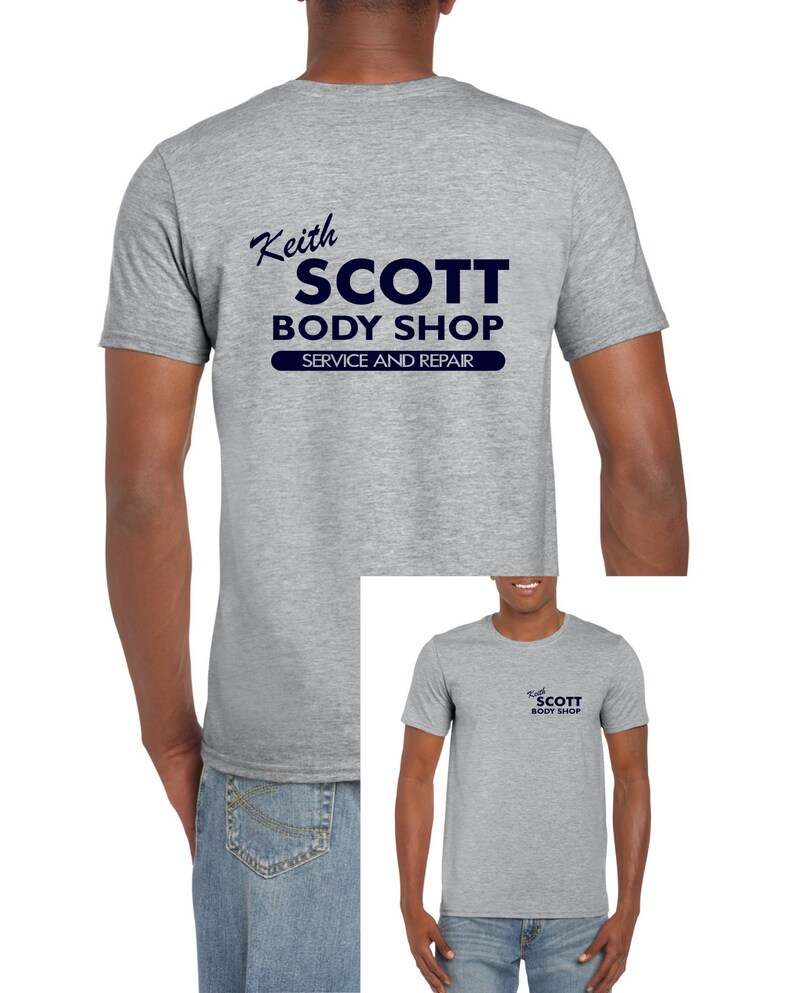 Keith Scott Body Shop One Tree Hill Inspiré Heather Grey Mens Etsy